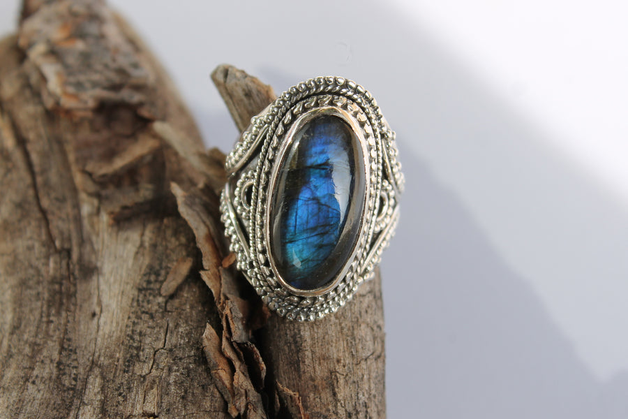 Silberring Lady Blue Shine