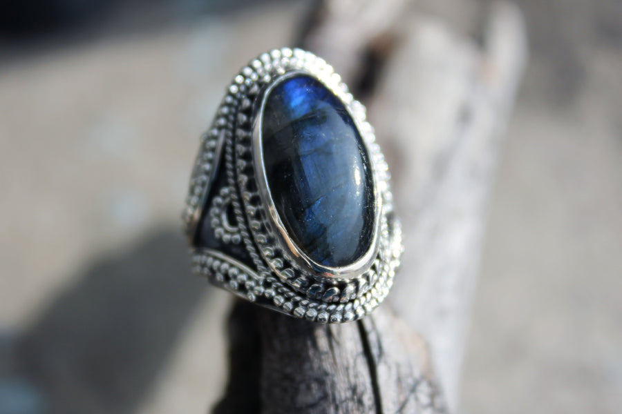 Silberring Lady Blue Shine