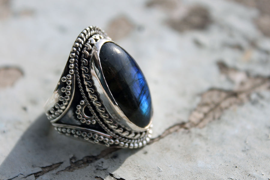 Silberring Lady Blue Shine