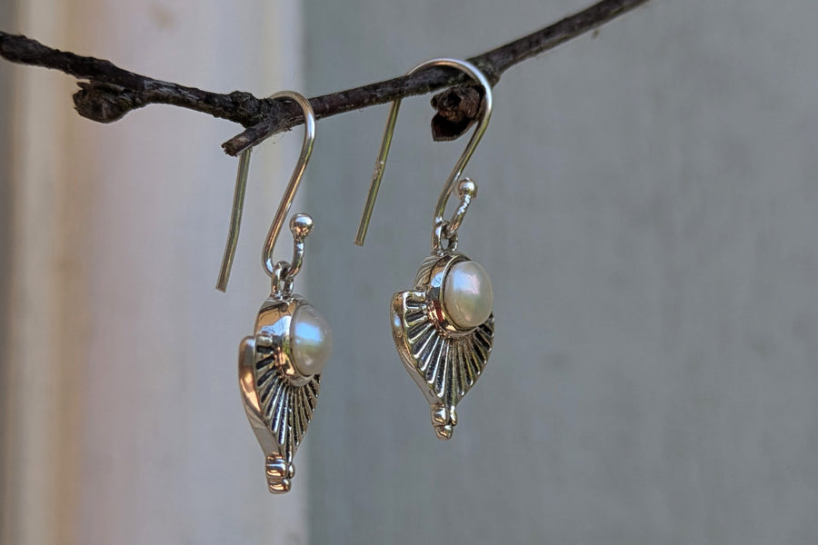 Silberohrring Perle Tango