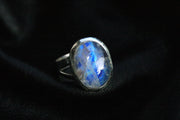 Silberring Mystery Mondstein