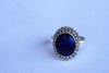 Silberring Namaste Saphir
