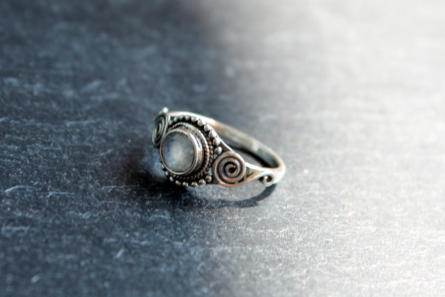 Silberring Princess Moonstone