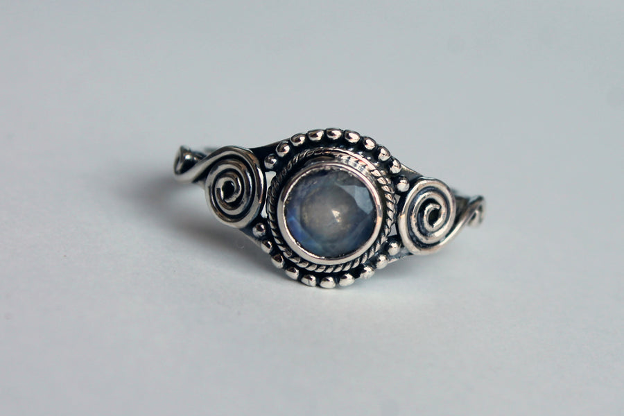 Silberring Princess Moonstone