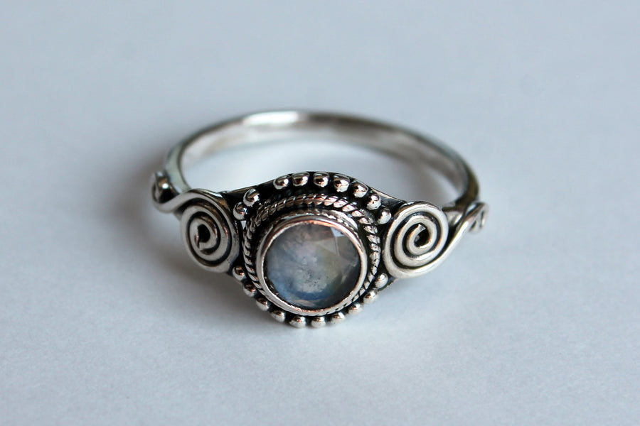 Silberring Princess Moonstone