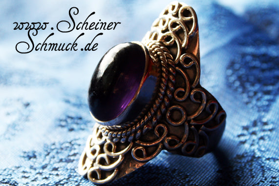 Silberring Amethyst aus 1001 Nacht