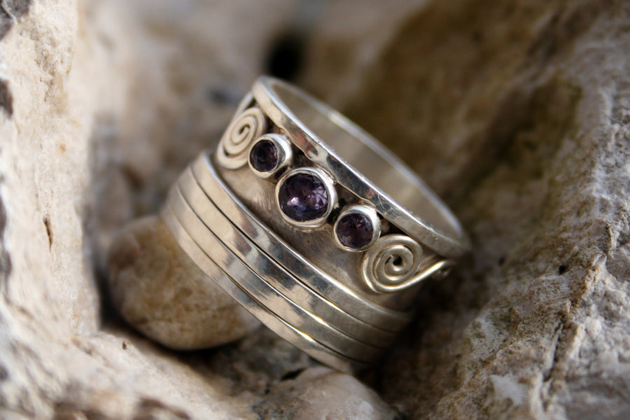 Wunschring Deluxe mit Amethyst