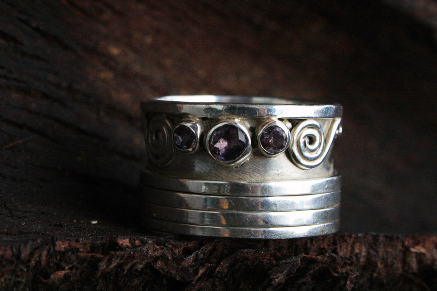 Wunschring Deluxe mit Amethyst