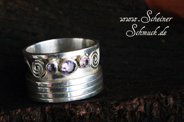 Wunschring Deluxe mit Amethyst