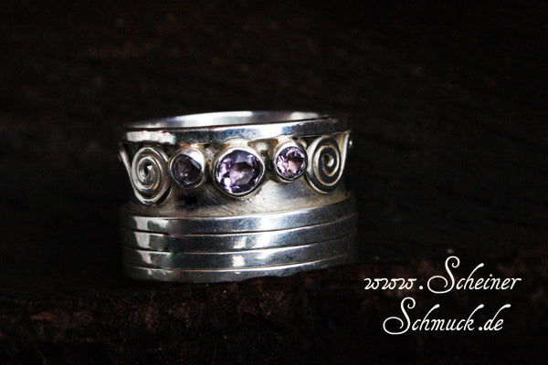 Wunschring Deluxe mit Amethyst