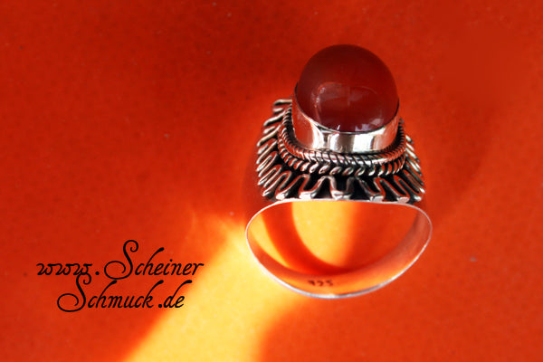 Silberring Sunshine Carneol
