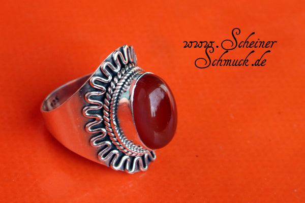 Silberring Sunshine Carneol