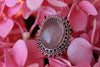 Silberring Namaste Rosenquarz