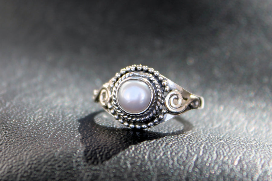 Silberring Principessa Pearl