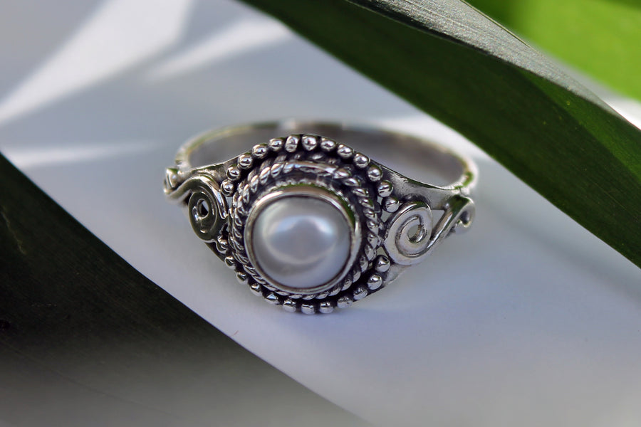 Silberring Principessa Pearl