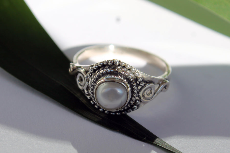 Silberring Principessa Pearl