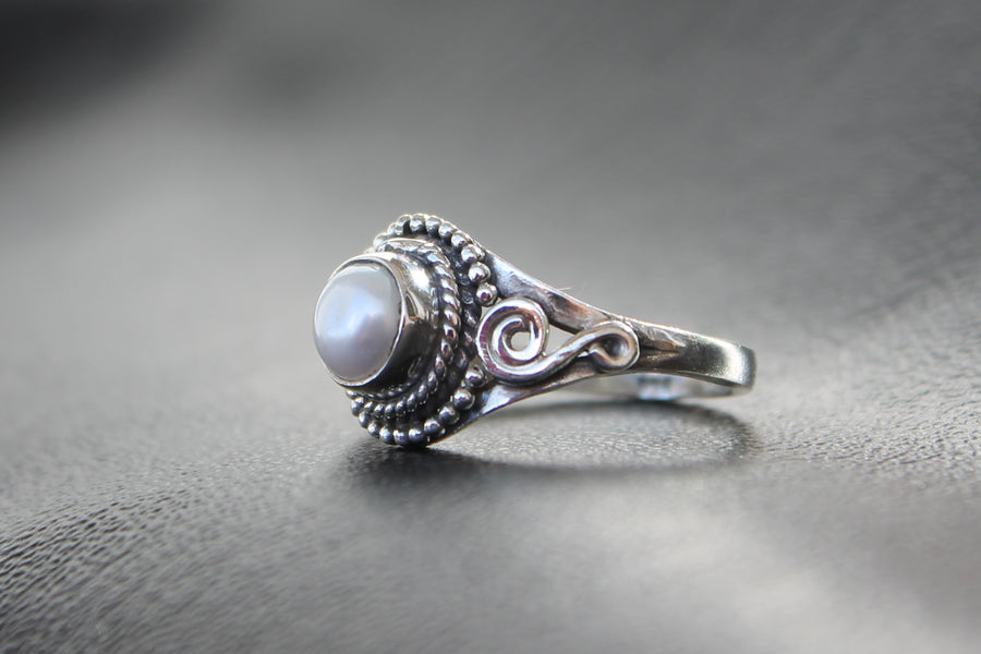 Silberring Principessa Pearl