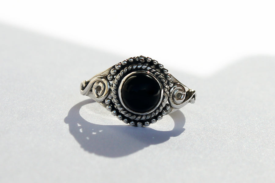 Silberring Principessa Onyx