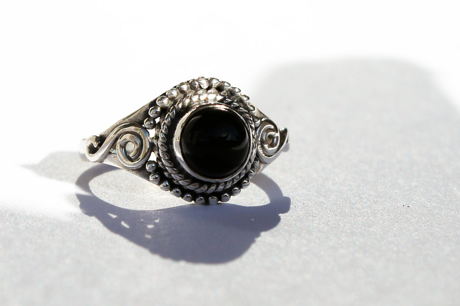 Silberring Principessa Onyx