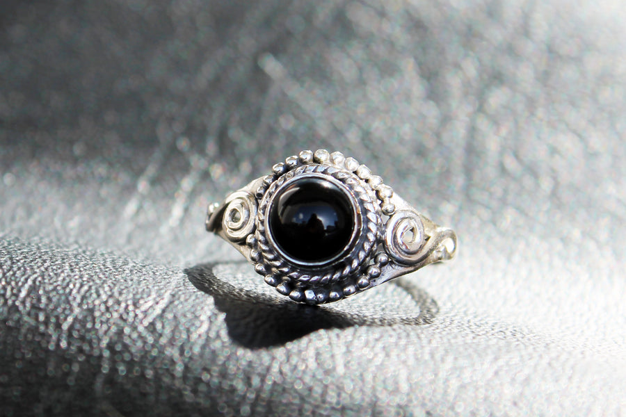 Silberring Principessa Onyx