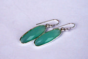 Silberohrring Elfenzauber Chalcedon