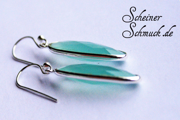 Silberohrring Elfenzauber Chalcedon