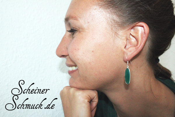 Silberohrring Elfenzauber Achat