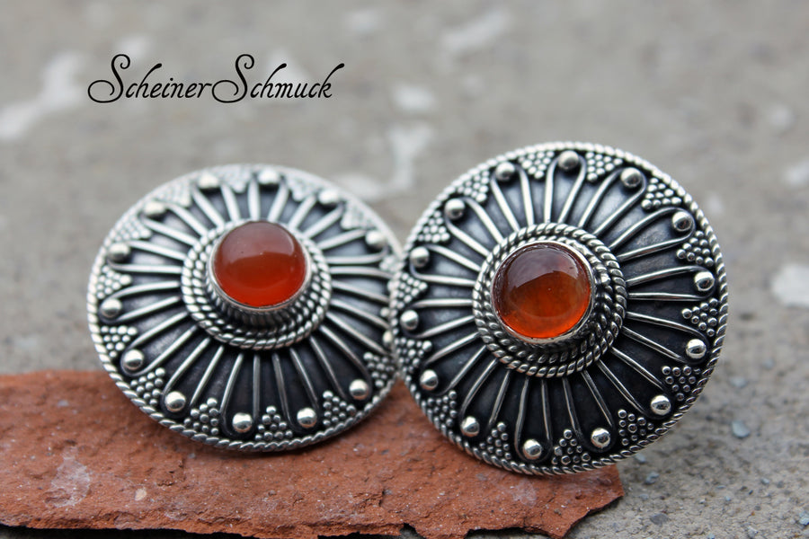 Silberstecker Daisy Carneol