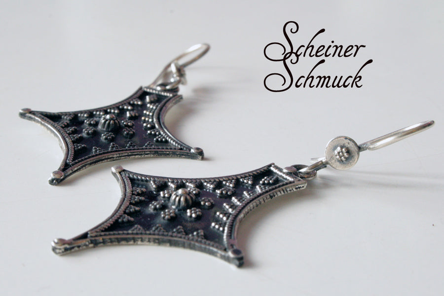 Silberohrring Rautenstern