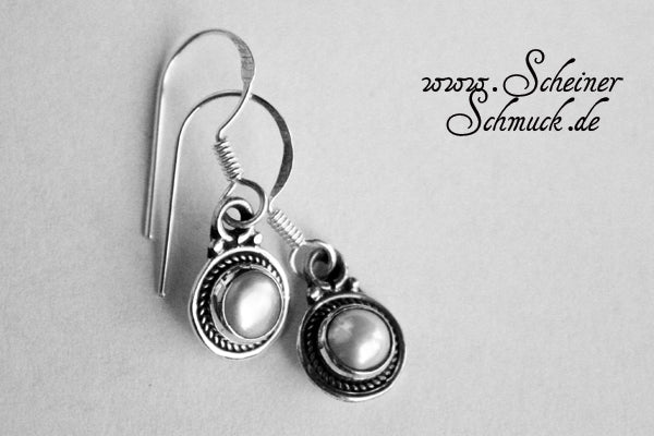 Silberohrring Feine Perle