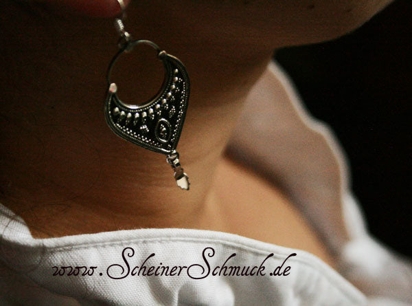 Silberohrring Federschön