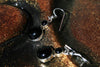 Silberohrring Schneemännchen Onyx