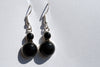 Silberohrring Schneemännchen Onyx
