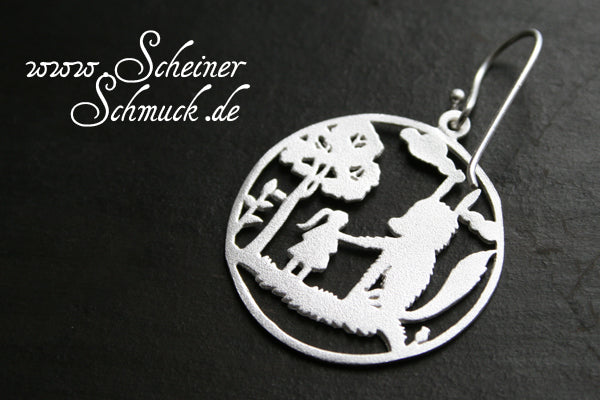 Silberohrring Fairy Tale Round