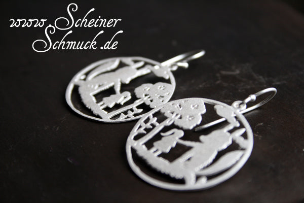 Silberohrring Fairy Tale Round