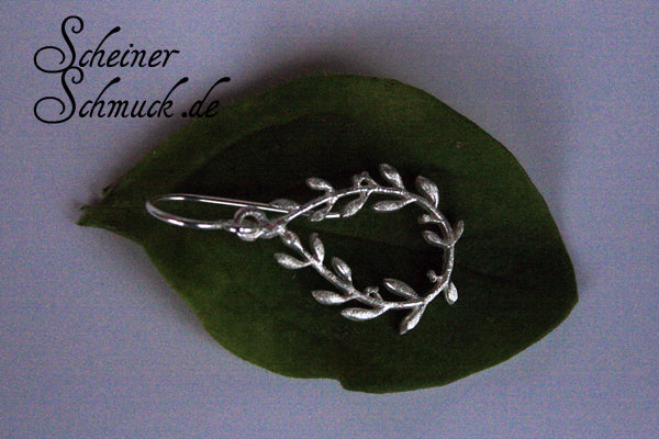 Silberohrring Heldenkränzchen