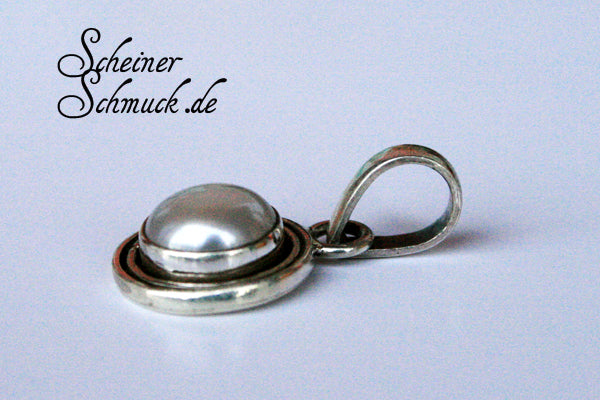 Silberanhänger Liebling Perle