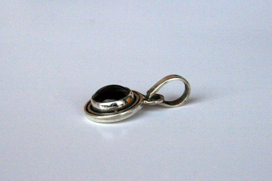 Silberanhänger Liebling Onyx