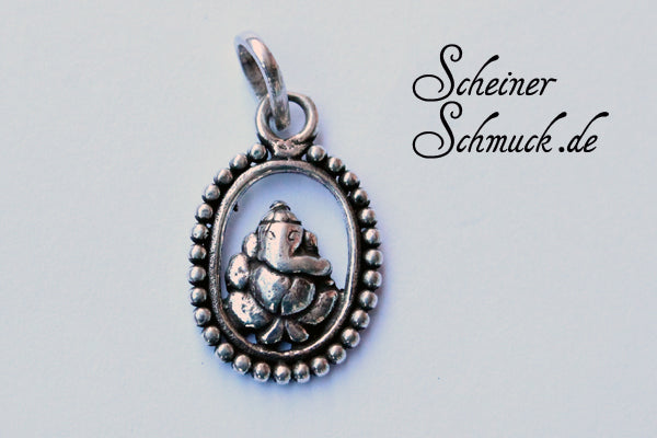 Silberanhänger Ganesha