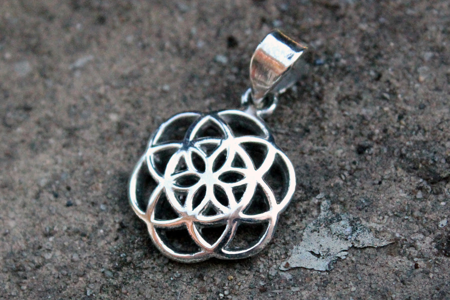 Silberanhänger Lebensblume