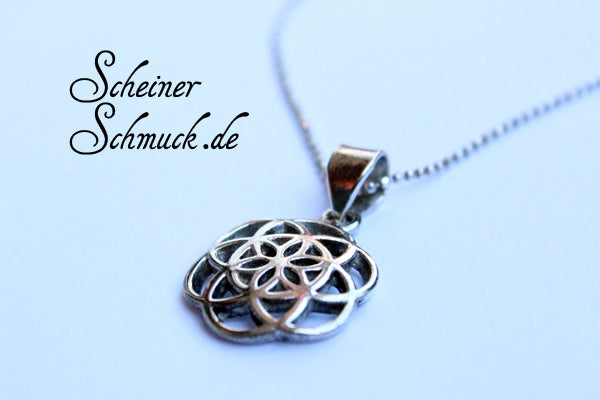 Silberanhänger Lebensblume