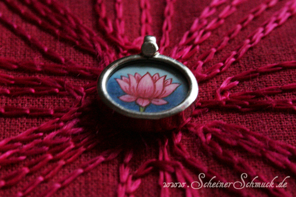 Silberanhänger Kleine Lotusblüte