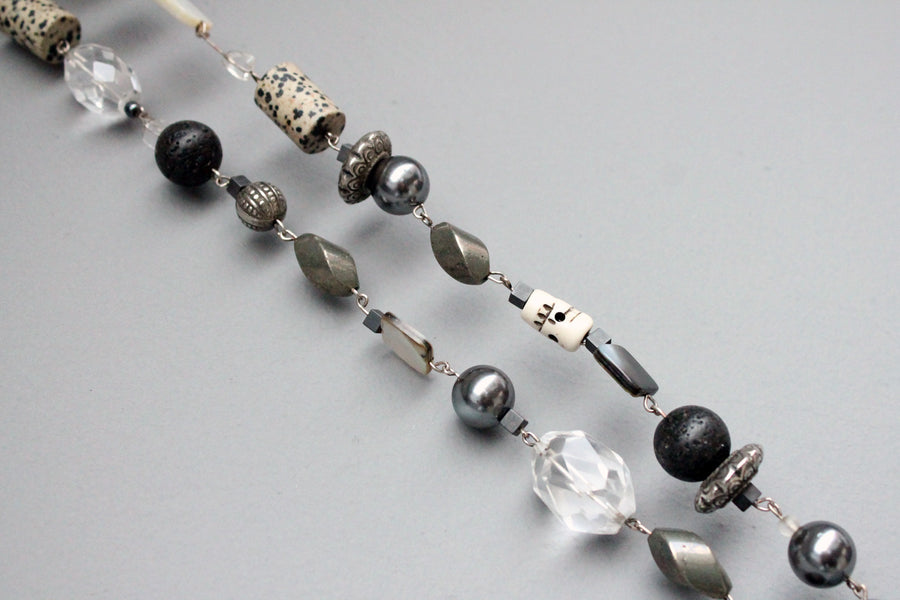 Silberkette Black&White