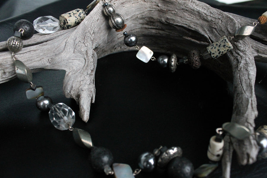 Silberkette Black&White