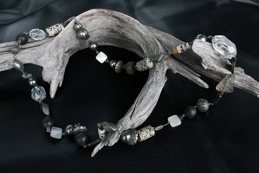 Silberkette Black&White