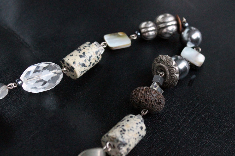 Silberkette Black&White