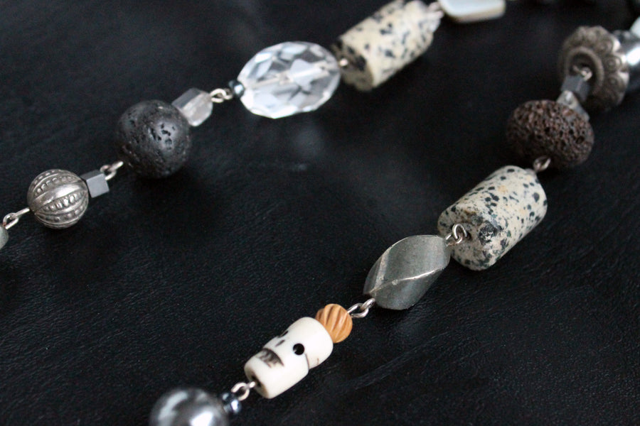 Silberkette Black&White
