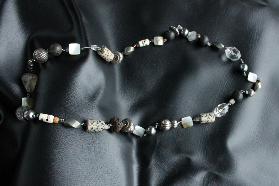 Silberkette Black&White