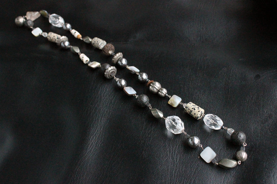 Silberkette Black&White
