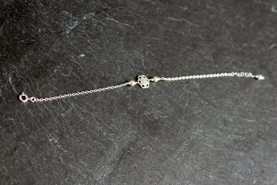 Fußkettchen Armband Lebensblume mini